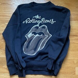 Abercrombie & Fitch Black Rolling Stones Sweatshirt